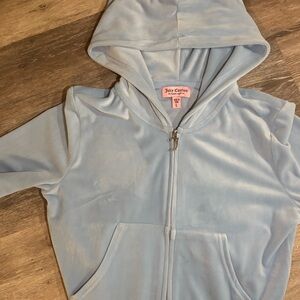Juicy Couture Sky Blue Zip-Up Hoodie
